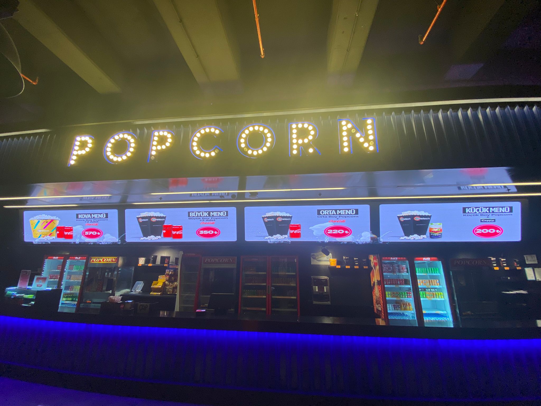 Sinema Menü LED Ekranları Sinema Menü LED Ekranları