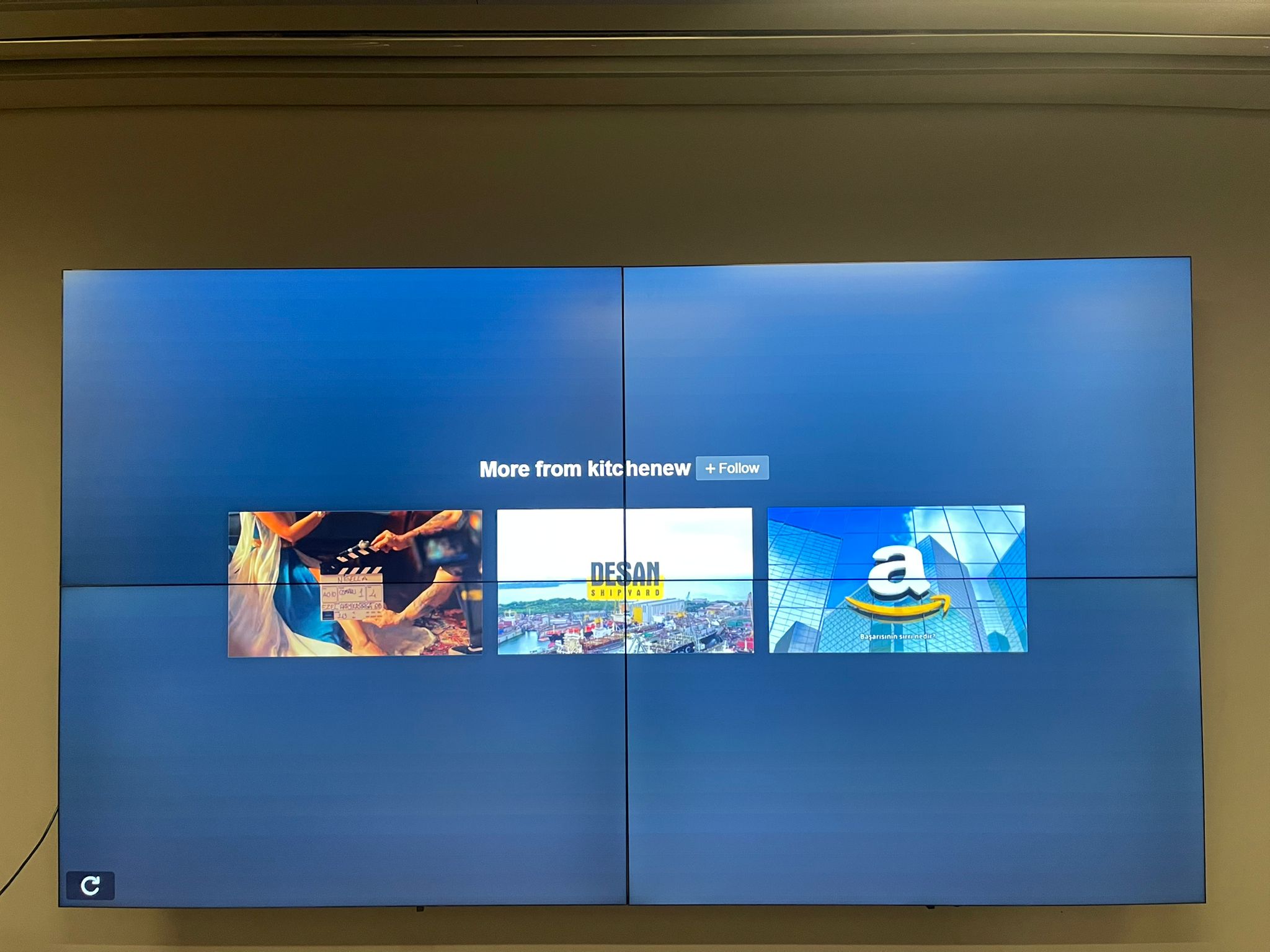 Kurumsal İçerik Videowall Ekranı Kurumsal İçerik Videowall Ekranı