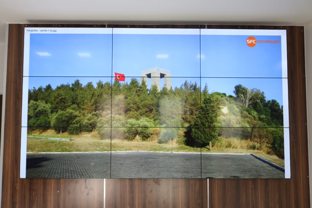 Çanakkale Alan Daire Başkanlığı - 3x3 Video Wall Örnek Proje